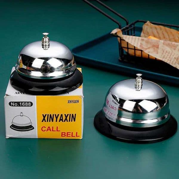 Kitchen Tool Stainless Steel Food Serv Call Bell Restaurant Bar Ringer Call Bell Serv Ring He Restaurant Call Bell C251209