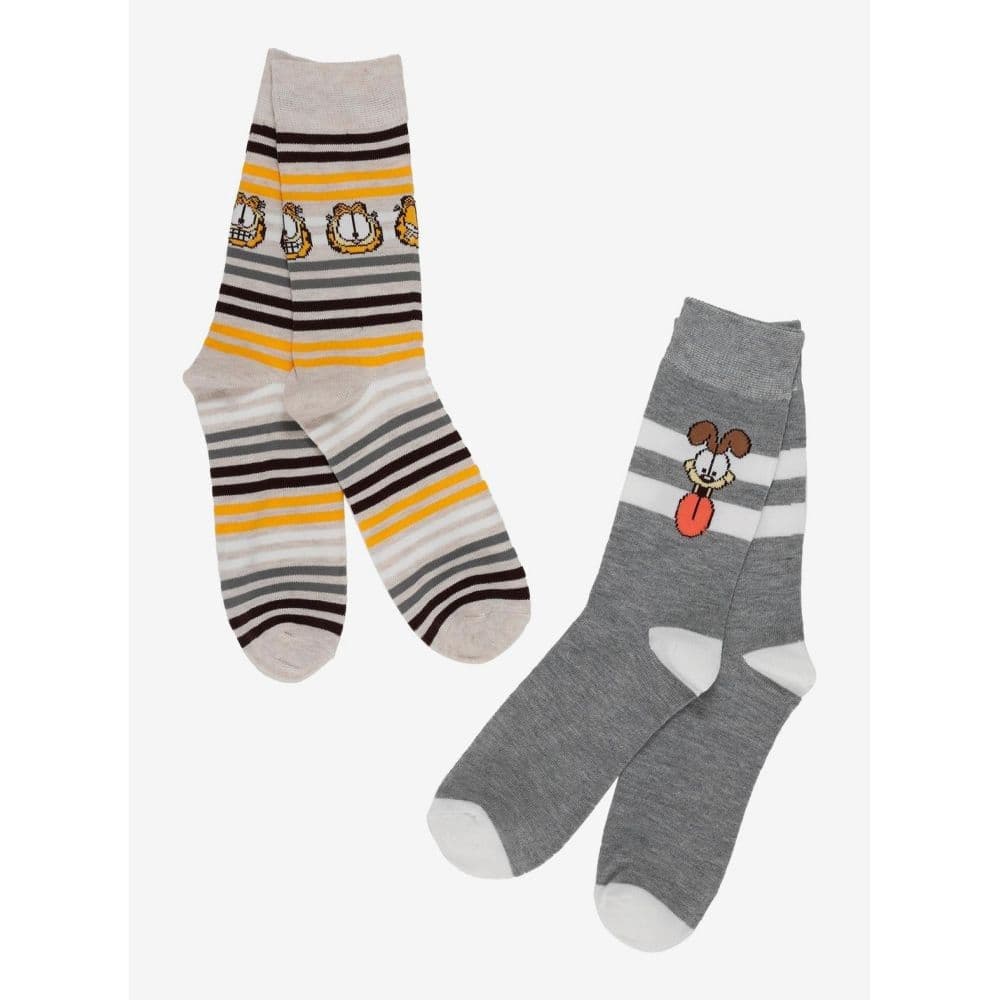 Garfield and Odie 2-Pair Crew Sock Pack