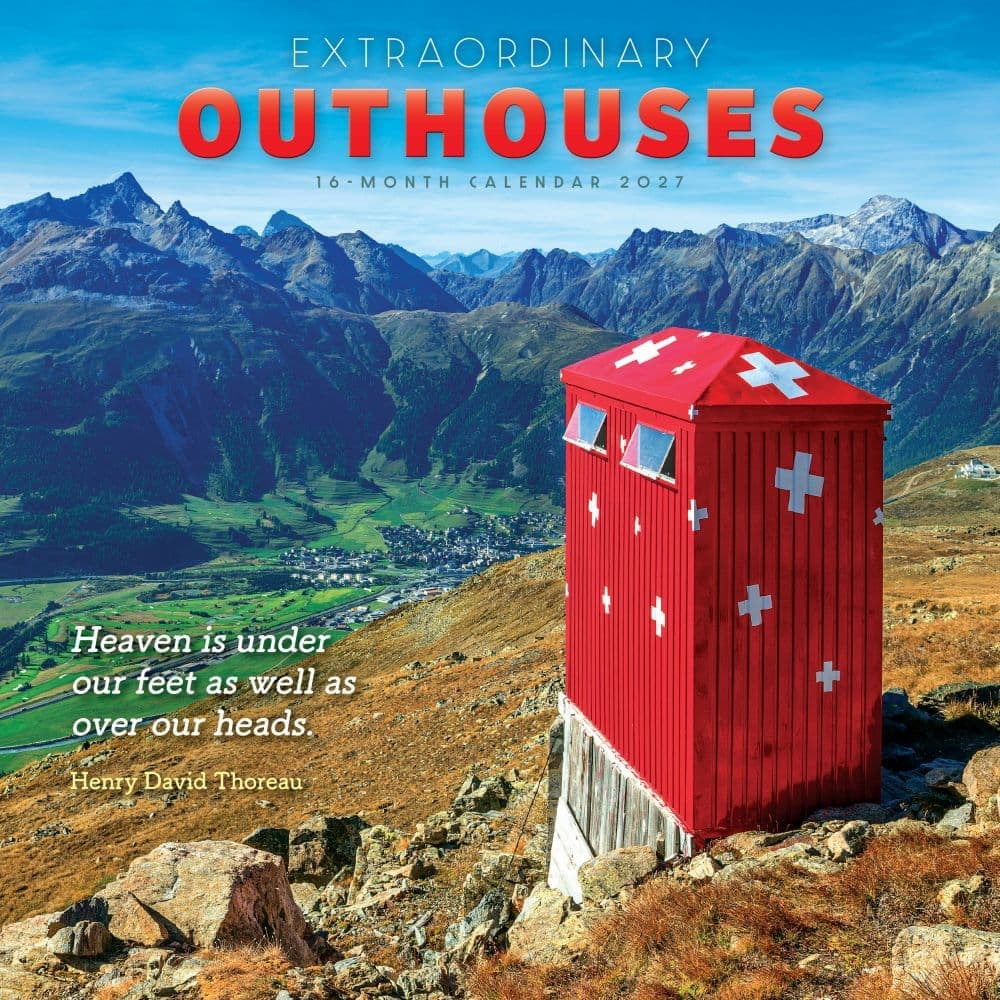 Extraordinary Outhouses 2027 Wall Calendar