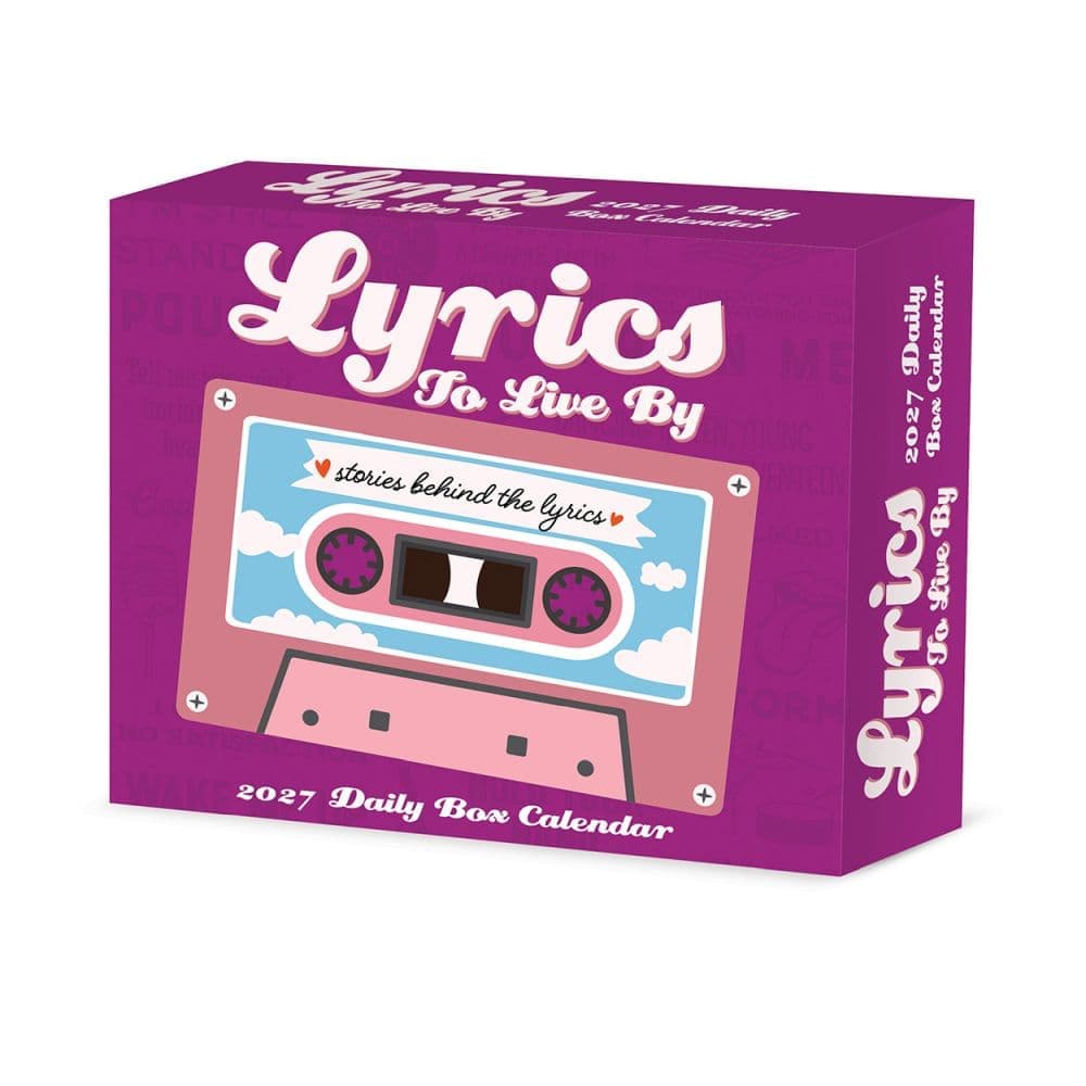 Lyrics to Live by 2027 Desk Calendar