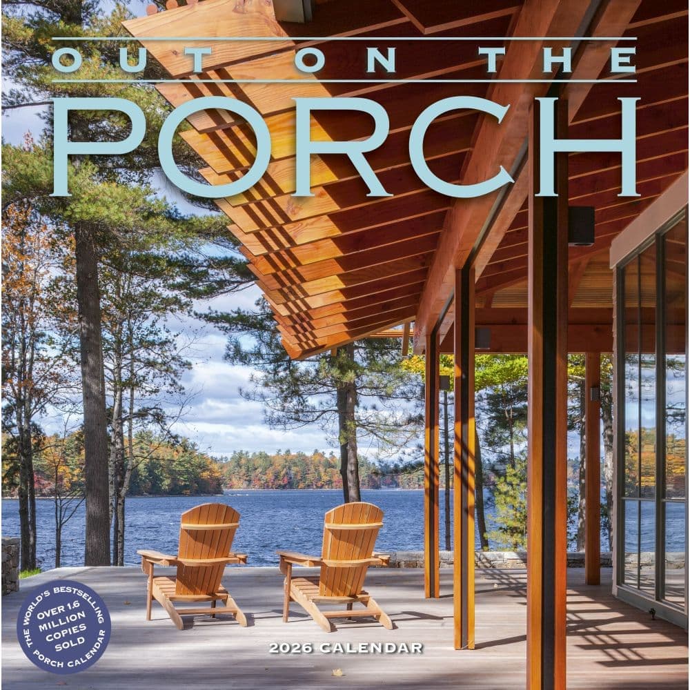 Out On The Porch 2026 Wall Calendar