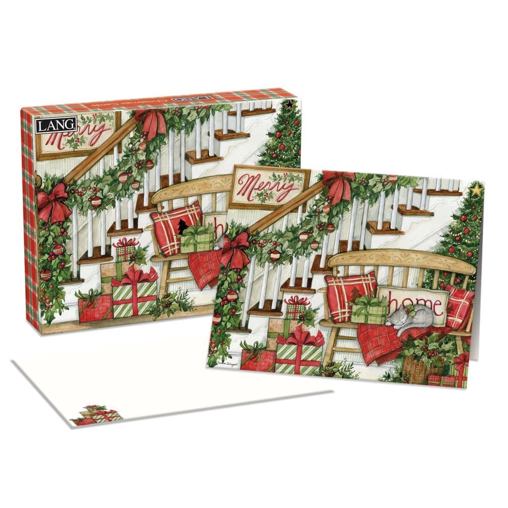 Deck The Halls Boxed Christmas Cards by Susan Winget