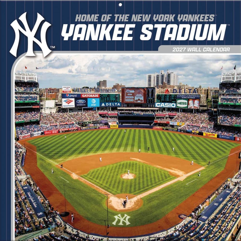 MLB Yankee Stadium 2027 Wall Calendar