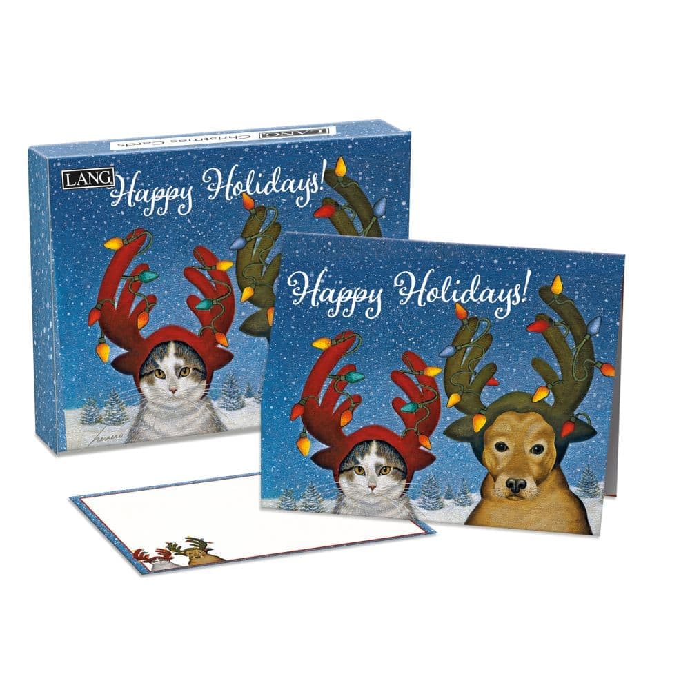 Merry Mischief Boxed Christmas Cards by Lowell Herrero