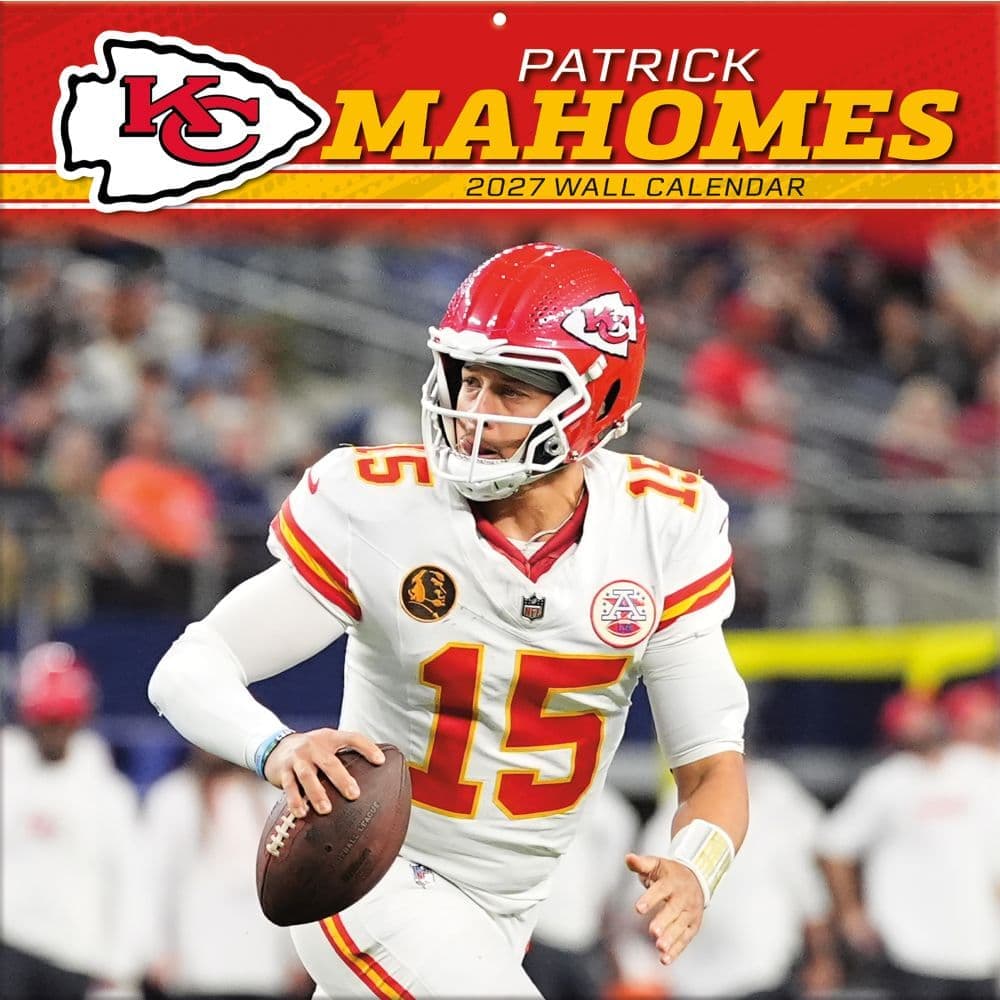 NFL Patrick Mahomes 2027 Wall Calendar