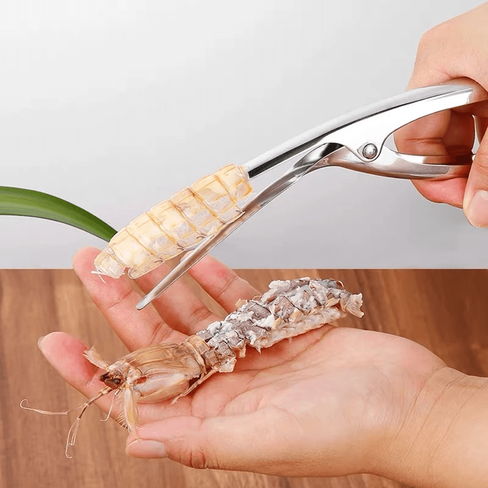 Shrimp Peeler Pro Stainless Steel Shrimp Deveiner Tool for Easy Seafood Prep