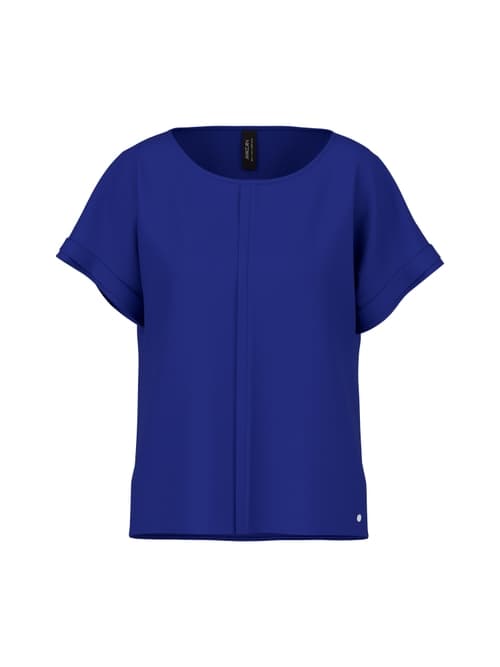 Marc Cain Loose-fitting flowing material blouse, violet, 34 (N1)