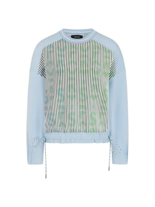 Marc Cain ‘Knitted in Germany’ jumper, blue, 38 (N3)