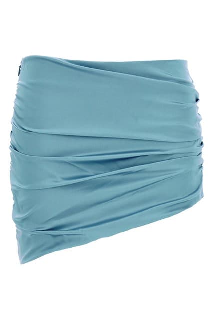 Satin mini skirt