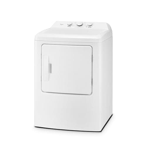 Midea MLTG37N1BWW Gas Dryer Auto Sensor Dry 12 Total Cycles 6.7 Cu.ft White