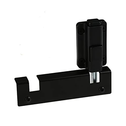 House Guard Sliding Glass Door Foot Lock, 2-Position Vent Lock,Black | Keyless Auxiliary Patio Door Security Lock for Sliding Glass Doors, Top or