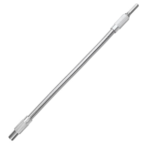 Egaageoi 11.8" Flexible Drill Bit Extension, with 360-Degree Bendability | 1/4" Hex Shank Design, Bendable Screwdriver Bit for DIY, Tight Corners,