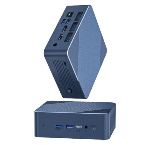 Getorli Mini PC Ryzen 5 3501U, 8GB DDR4 256GB SSD Mini Computers, Triple Display WiFi6 BT5.3