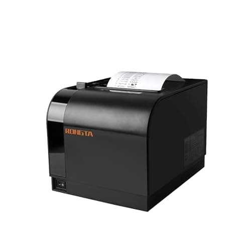 Rongta POS Receipt Printer, 80mm Thermal Printer, ESC/POS, Restaurant Kitchen Printer with Auto Cutter Support Cash Drawer,USB Serial Ethernet