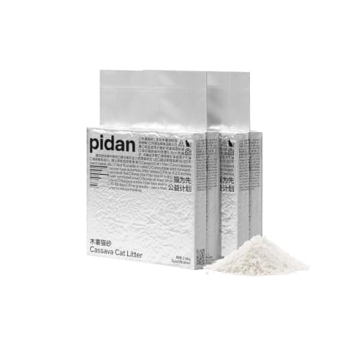 pidan Cassava Cat Litter clumping,Natura llitter Unscented,Odor Control,Plant-Based Natural Ingredients,Ultra Absorbent and Fast Drying,NO Dust