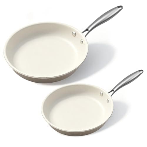 9.25" & 11" Nonstick Skillet Set, PFAS-Free, Induction Ready