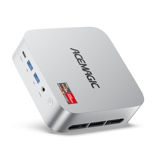 ACEMAGIC Mini PC AMD Ryzen 7 6800H 16GB DDR5 512GB PCle SSD Mini Computers (8C/16T, up to 4.7GHz), 11 Pro Radeon 680M 4K Triple Display Desktop