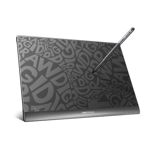 DIGIDRAW T610 Drawing Tablet 10x6 Inch | Paper-Like Graphics Tablet with 16384 Levels Battery-Free Stylus for Painting, Illustration &
