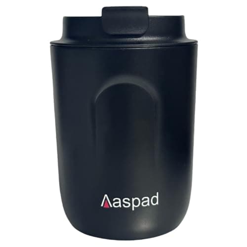 Stainless Steel Coffee cup Travel Mug Double Wall Vacuum cup Reusable Tumbler Cup for car Thermos with Lid for Keep Hot/Ice Coffee (Black)