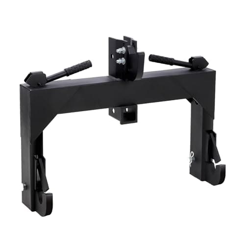 Garvee 3 Point Quick Hitch, Adaptor to Category 1 and 2 Tractors, 3000 lbs 3-Point Attachments with 2" Receiver Hitch, 28" Between Lower Arms, 15"