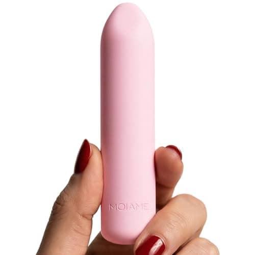 Mini Bullet Vibrator for Women - Beginner-Friendly Silicone Clit Massager, Waterproof Rechargeable Finger Vibe with 10 Modes, Quiet Lipstick Vibrator