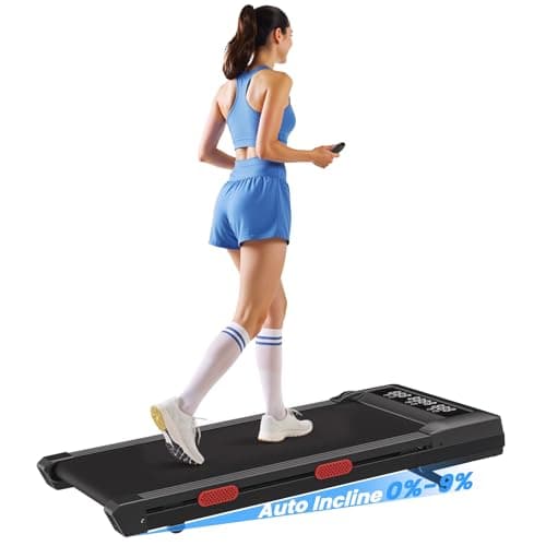 Superun Walking Pad with 6% Incline, Under Desk Treadmill for Home Office, 3 in 1 Portable Walking pad Treadmill with Remote Control, 2.5HP Quiet Mini