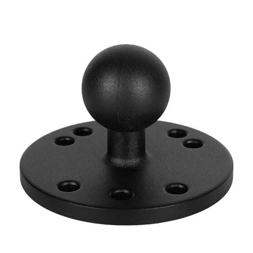 1" Ball Mount Base,Aluminum AMPS Hole Round Plate | Compatible with RAM B Size 1 Inch Ball Double Socket Arm