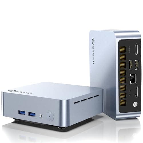 Getorli Mini PC AMD Ryzen 5 3501U (4C/8T, Max 3.7GHz) Small Desktop Computer 16GB DDR4 RAM 512GB NVMe SSD Budget Micro Compact PCs 4K HD Dual HDMI