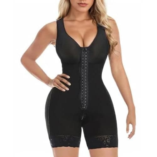 Fajas Colombianas Shapewear for Women Tummy Control Post Surgery Full Body Shaper Butt Lifter with Zipper Crotch