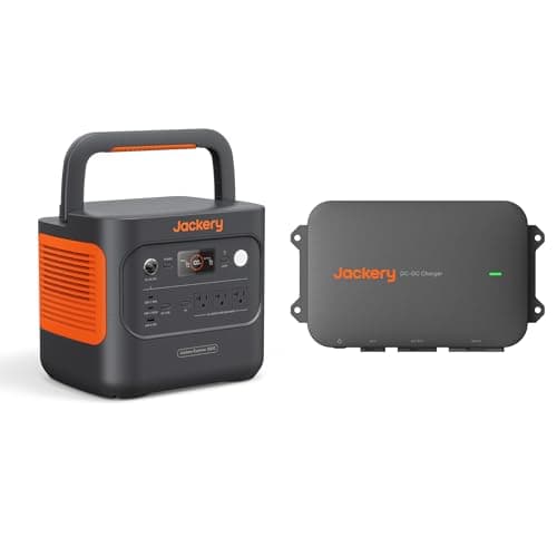 Jackery Solar Generator 2000 v2 with DC-DC Alternator Charger, 2042Wh/2200W LiFePo4 Portable Power Station, 20ms UPS Home Backup, USB-C PD 100W Fast