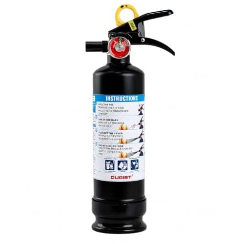 Ougist Car Fire Extinguisher, 1-A:10-B:C, FF1KG, 2.5lb Dry Chemical, 1 Pack | Automotive Multi-Purpose Extinguisher for Small Vehicle Fires In Cars,