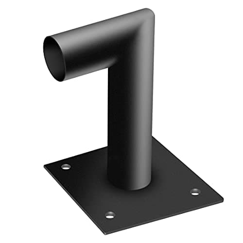 ledmo 90 Degree Wall Mount Bracket - L Shape Bracket Tenon Adaptor for Outdoor LED Parking Lot Light Dusk to Dawn Outdoor Commercial LED Shoebox