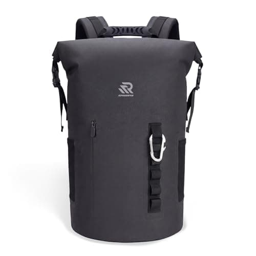 Premium Roll Top Closure Cooler Backpack | Kayaking Beach Paddle Boarding Watersports, 24 Hours Insulated Leak Proof Zipperless Soft Cooler for Men