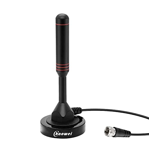 Chaowei 2026 TV Antenna for Smart TV Indoor (16.5ft) Cable | Long Range HD Digital Antenna for Local Channels with Strong Magnetic Base, 360°