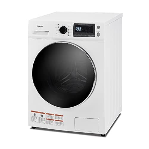 COMFEE’ 24" Washer and Dryer Combo 2.7 cu.ft 26lbs Washing Machine Steam Care, Overnight Dry, No Shaking Front Load Full-Automatic Machine, Dorm