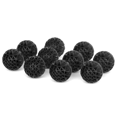 POPOSAOP Filter Media, Bio Balls Filter Media, Black Bio Balls for Pond and Aquarium Filters, Pond Filter Media for Outdoor Ponds