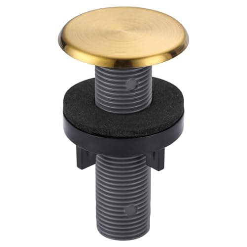 ARCORA Kitchen Sink Hole Cover: Premium Faucet Hole Plate Stopper Plug, Plastic Tap Hole Cover for Kitchen Bathroom Sink, Brushed Gold