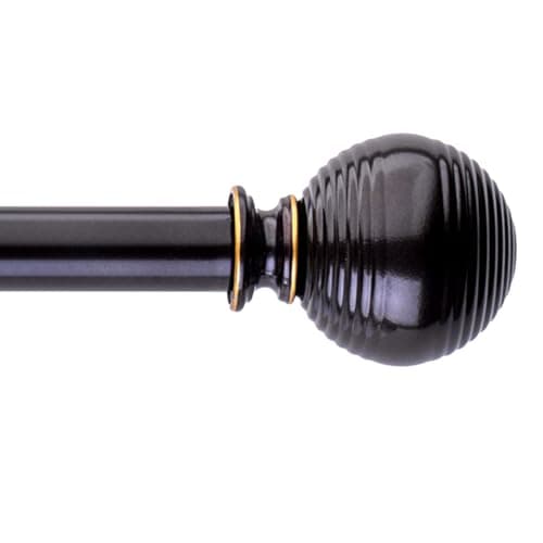 Bronze Curtain Rods for Windows 18" to 45",Adjustable Curtain Rod | Heavy Duty Window Curtains Rod for Bedroom Living Room, Modern Decorative Drapery