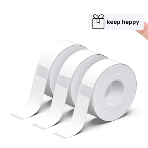 POLONO Label Maker Tape, Adapted Print Paper 14x40mm(0.55"x1.57"), 540 Labels | High Quality, No BPA or BPS, Water Proof, Oil Proof, Compatible with
