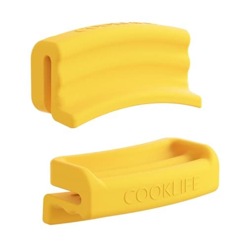 Extra Thick Double Silicone Handle Cover for Cast Iron Griddle | Heat-resistant Cookware Holders, Reusable Heat Protection Up to 475°F