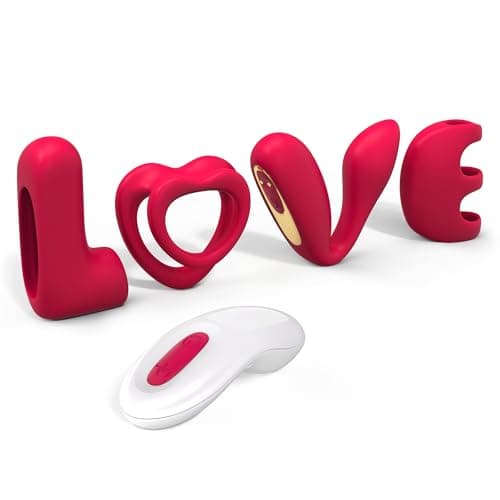 Tracy's Dog Love Vibrator Kit, Removable Vibrating Bullet with 4 Silicone Attachments (External Stimulator, Cock Ring, C-Shaped Couple & Finger