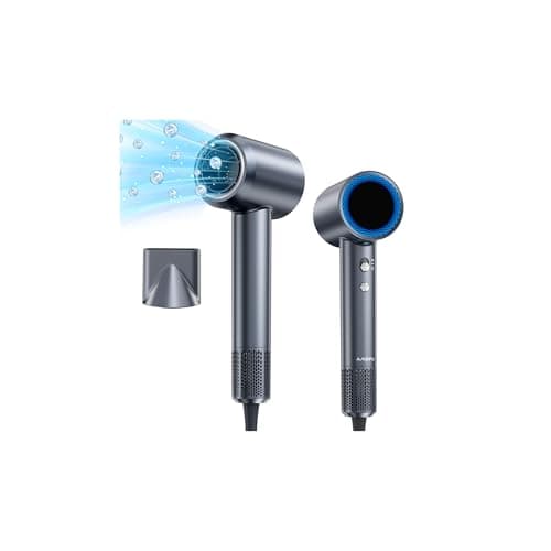 Hair Dryer, 150000 RPM Professional High-Speed Blow Dryer, Negative Ionic Hair Dryer for Fast Drying, Low Noise Thermo-Control HairDryer with Magnetic