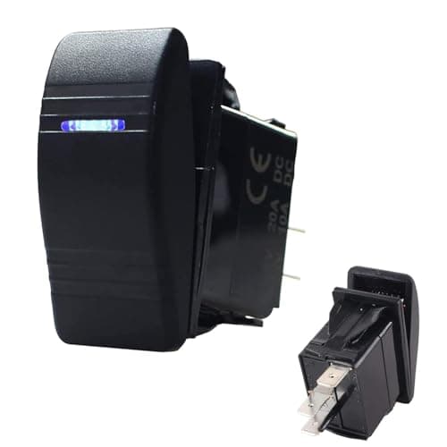 Car-ling Rocker Switch with LED Light 12V 24V SPST On-Off Waterproof for Car Boat Marine UTV
