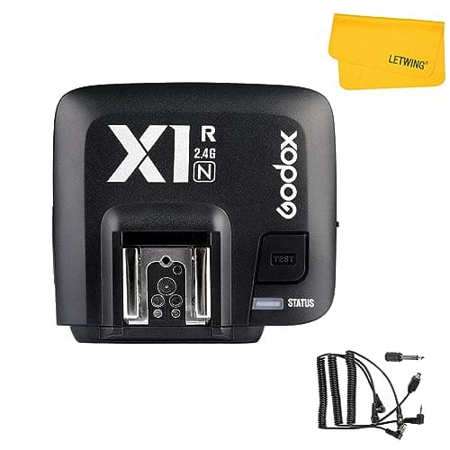 Godox X1R-N Wireless Flash Trigger Receiver for Nikon DSLR Camera, 2.4G Wireless X System High Speed Sync 1/8000s, Wireless Remote Trigger Transmitter