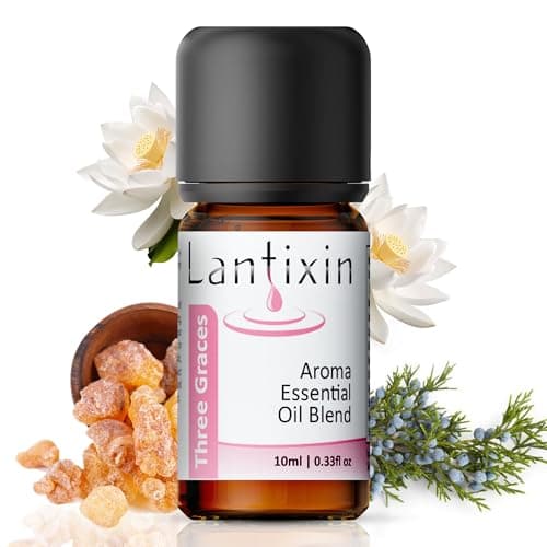 Three Graces Essential Oils for Diffusers for Home - No Chemical Additives Safe for Kids and Pets - Juniper Berry, Frankincense and Lotus Aromatherapy