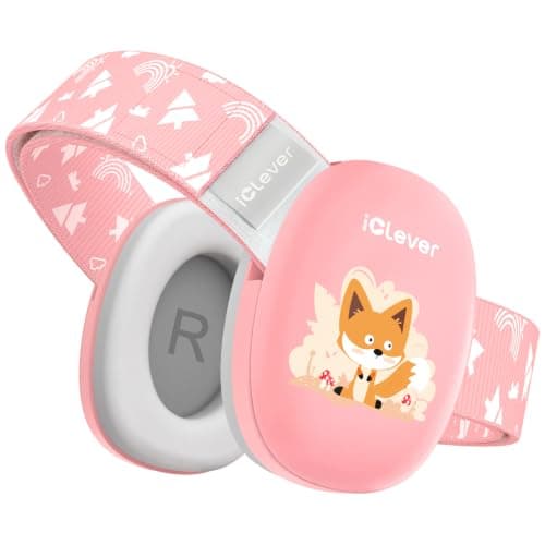 iClever Baby Headphones for Noise Protection for 3-36 Months, NRR 18dB | 15° Adjustable Anti-Slip Headband, Washable, Baby Ear Muffs Noise Protection