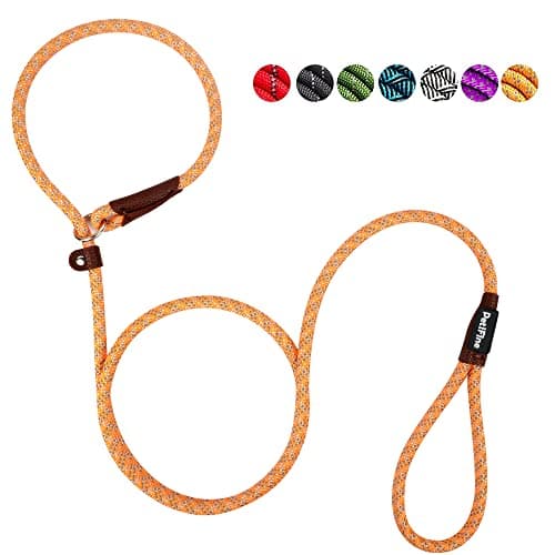 PetiFine Slip Lead Dog Leash Reflective, 6FT x 3/8" Heavy Duty Slip Leash