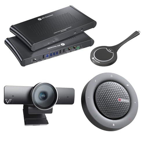 AV Access Conference Docking Station & Wireless Presentation System Bundle with eShare D30 USB C Casting Dongle, 4K Conference Room Camera, Bluetooth