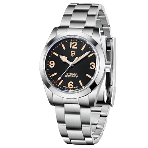 CEYADG Pagani Design Automatic Watches for Men and Women, 36mm Stainless Steel Men’s Wristwatch, Sapphire Mechanical Watches, NH35A Movement Silver