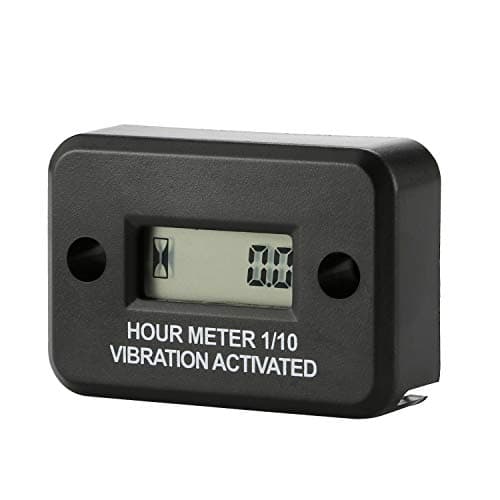 AIMILAR Vibration Hour Meter for Gas Diesel Engine, Generator, Lawn Mower | Tracks engine hours via vibration, no wiring, battery powered, waterproof